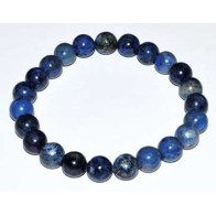 8mm Dumortierite Beaded Bracelet