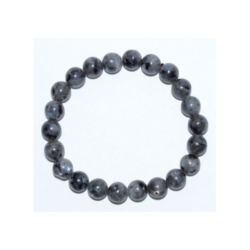 8mm Black Labradorite Bracelet Intuition and Aura