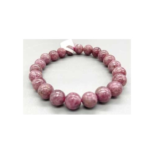 8mm Lepidolite Beaded Bracelet