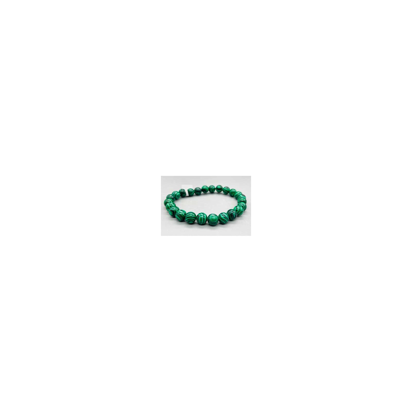 Pulsera Sintética de Malachite de 8mm para Amor