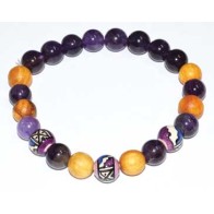 8mm Palo Santo and Amethyst Bracelet for Harmony