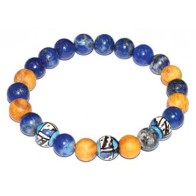 Pulsera de Palo Santo y Lapis para Energías Curativas