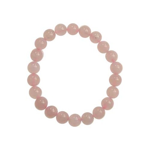 Pulsera de Cuarzo Rosa 8mm