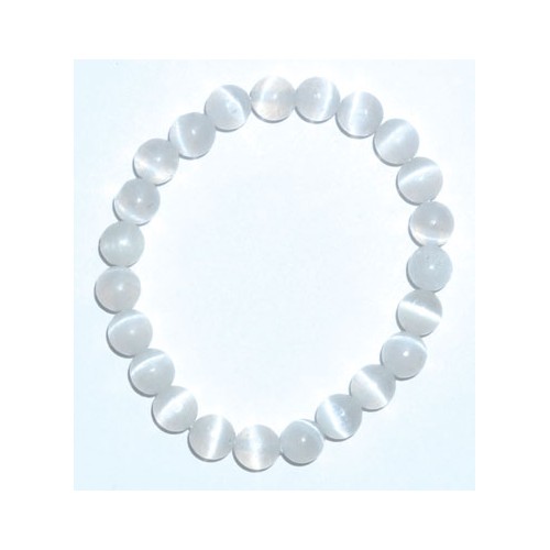 8mm Selenite Healing Bracelet