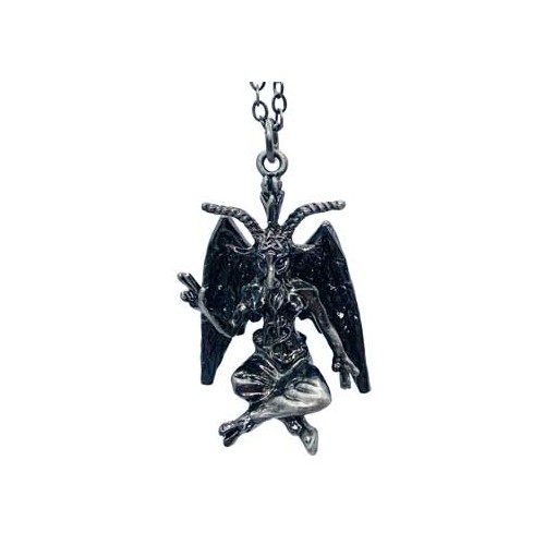 Detailed Baphomet Necklace Adjustable Length