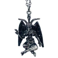 Detailed Baphomet Necklace Adjustable Length