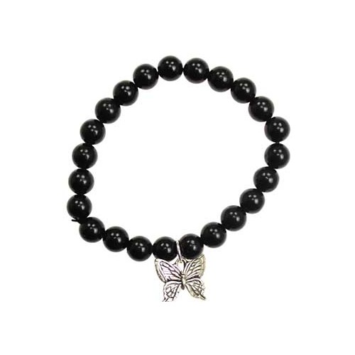 Black Obsidian Hope Butterfly Bracelet