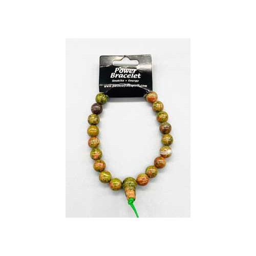 Pulsera de Poder Unakite para Equilibrar Emociones