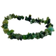 Nephrite Jade Chip Bracelet for Emotional Wellness