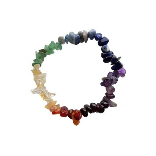 7 Chakra Chip Bracelet for Energy Balance