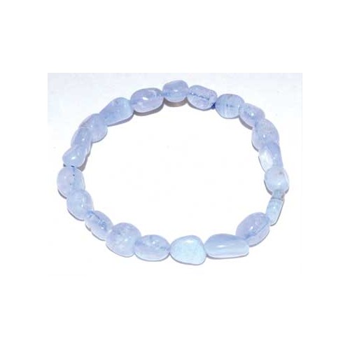 Blue Lace Agate Nugget Bracelet