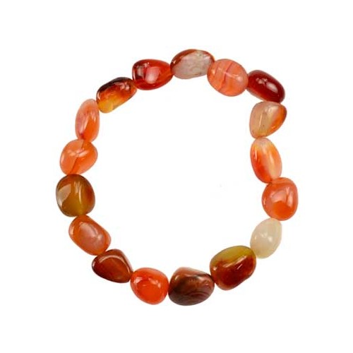 Pulsera de Cuarzo Carnelian para Enfoque de Energía