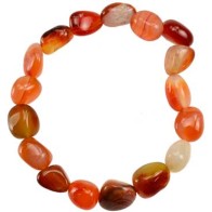 Carnelian Gemstone Bracelet for Energy Focus