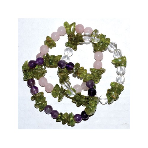 Faceted Peridot Gemstone Bracelet