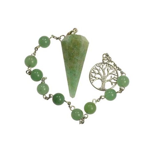 Pulsera de Aventurina Verde con Péndulo