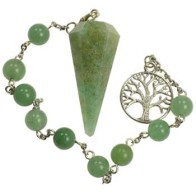 Pulsera de Aventurina Verde con Péndulo