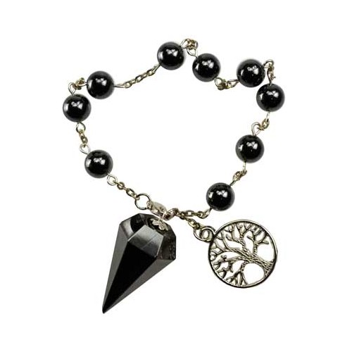 Hematite Pendulum Bracelet for Divination