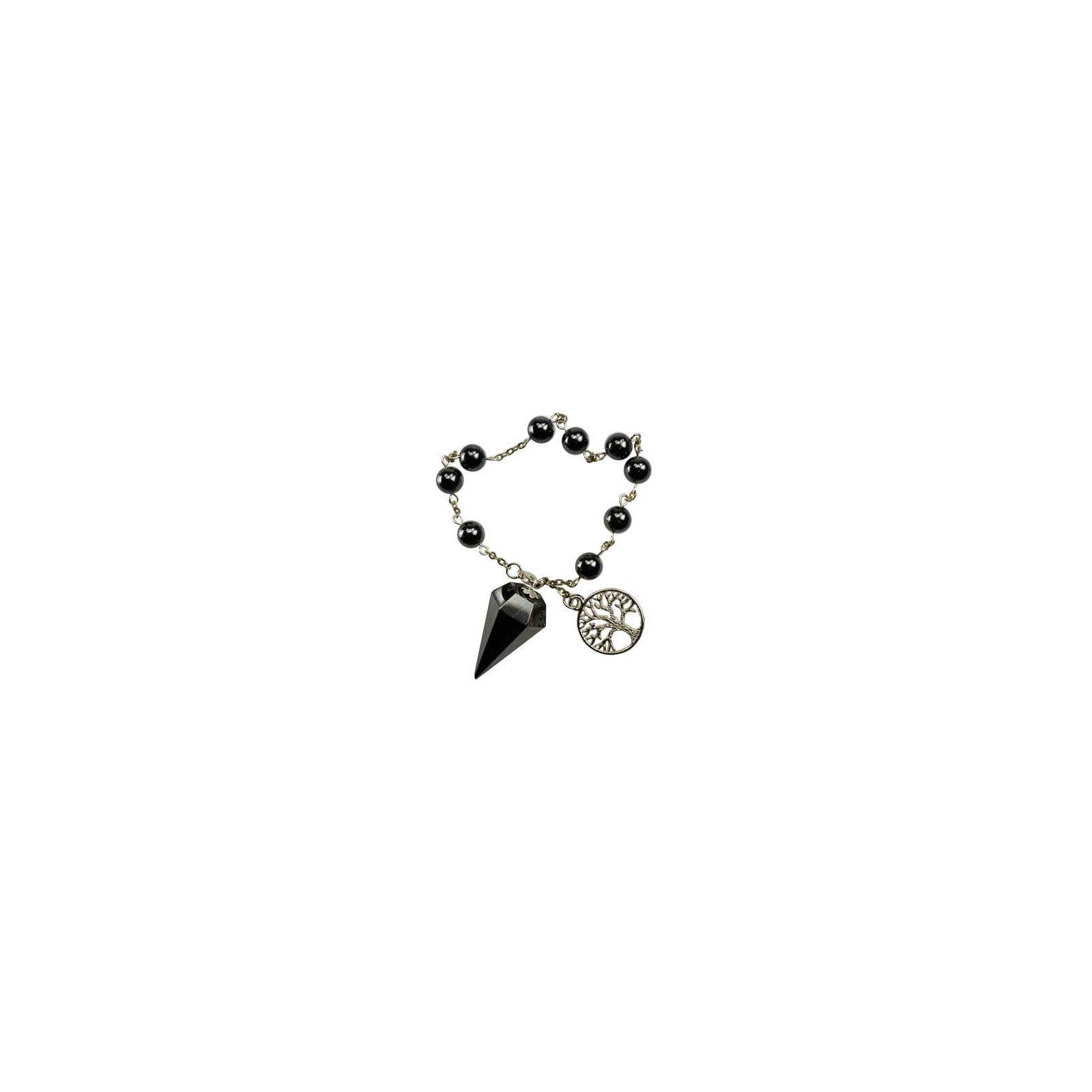 Hematite Pendulum Bracelet for Divination