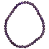 4mm Amethyst Stretch Bracelet for Peace