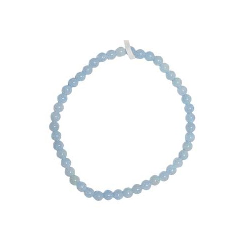 4mm Angelite Stretch Bracelet for Calm