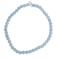 4mm Angelite Stretch Bracelet for Calm