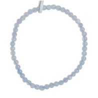 4mm Blue Lace Agate Stretch Bracelet for Peace