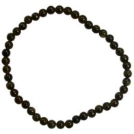 Pulsera de Obsidiana Negra Elástica para Enraizamiento