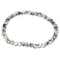 4mm Dalmatian Stretch Bracelet