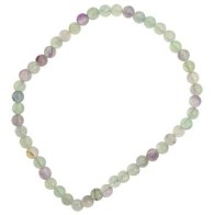 4mm Fluorite Stretch Bracelet Natural Stones