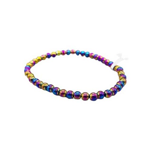 4mm Rainbow Hematite Bracelet