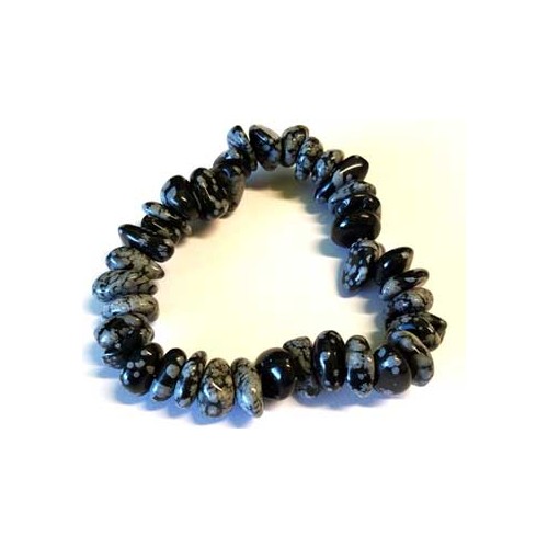 Snowflake Obsidian Bracelet