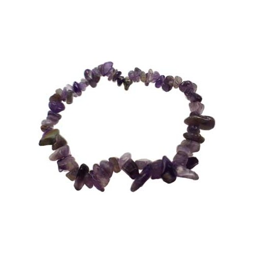 Amethyst Chip Bracelet for Happiness