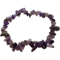 Amethyst Chip Bracelet for Happiness