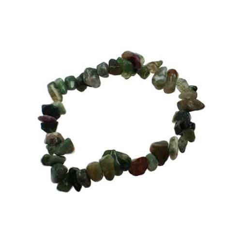 Bloodstone Chip Bracelet