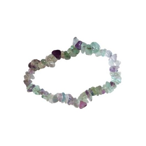 Pulsera de Chips de Fluorita - Energía Curativa