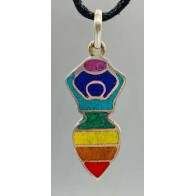 Chakra Goddess Pendant 1 3/4 inch