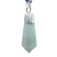 Polished Amazonite Diamond Pendant