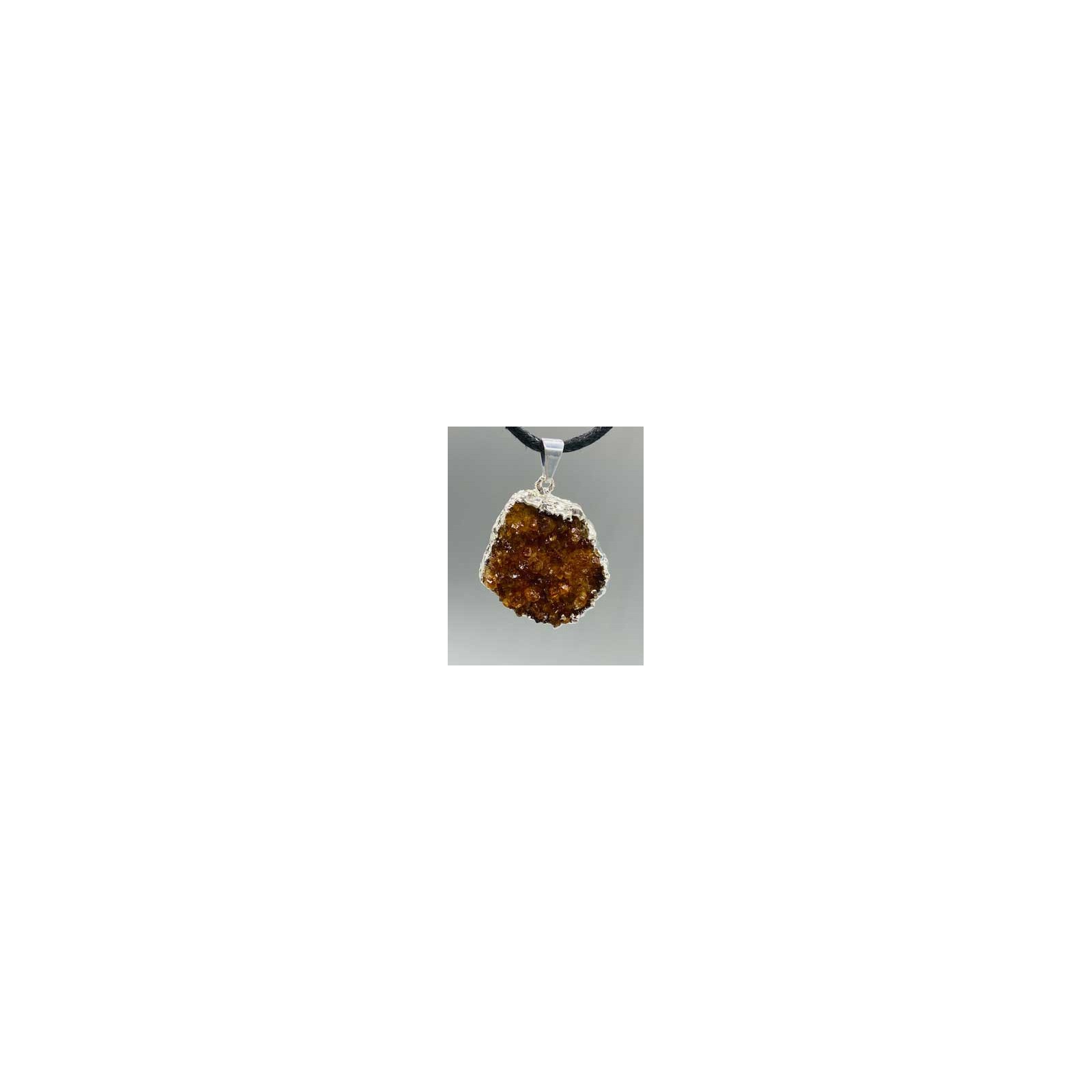 Citrine Geode Pendant Sparkle Energy