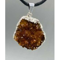 Citrine Geode Pendant Sparkle Energy