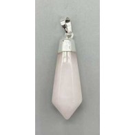 Rose Quartz Diamond Pendant for Love and Healing