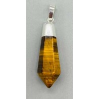 Tiger Eye Diamond Pendant for Protection and Prosperity