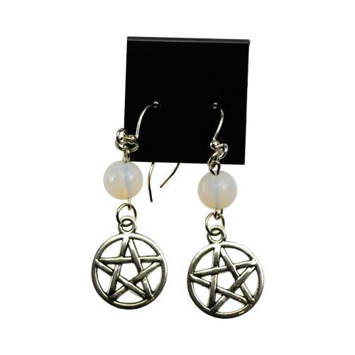 Opalite Pentagram Earrings