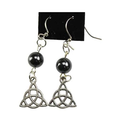 Hematite Triquetra Earrings