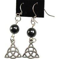 Hematite Triquetra Earrings