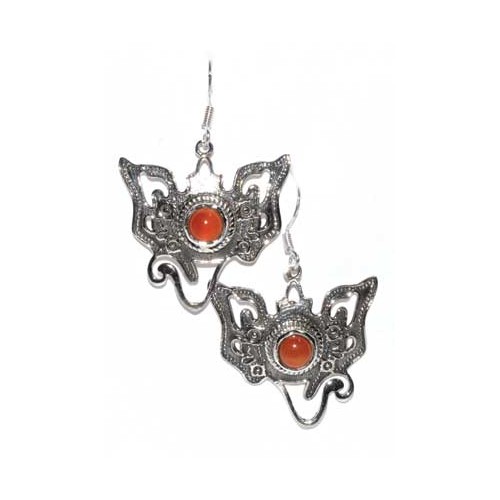 Ganesha Carnelian Earrings for Wisdom