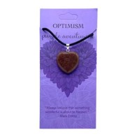 Optimism Purple Aventurine Heart Pendant for Positivity