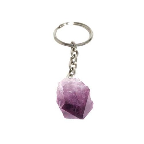 Amethyst Points Keychain