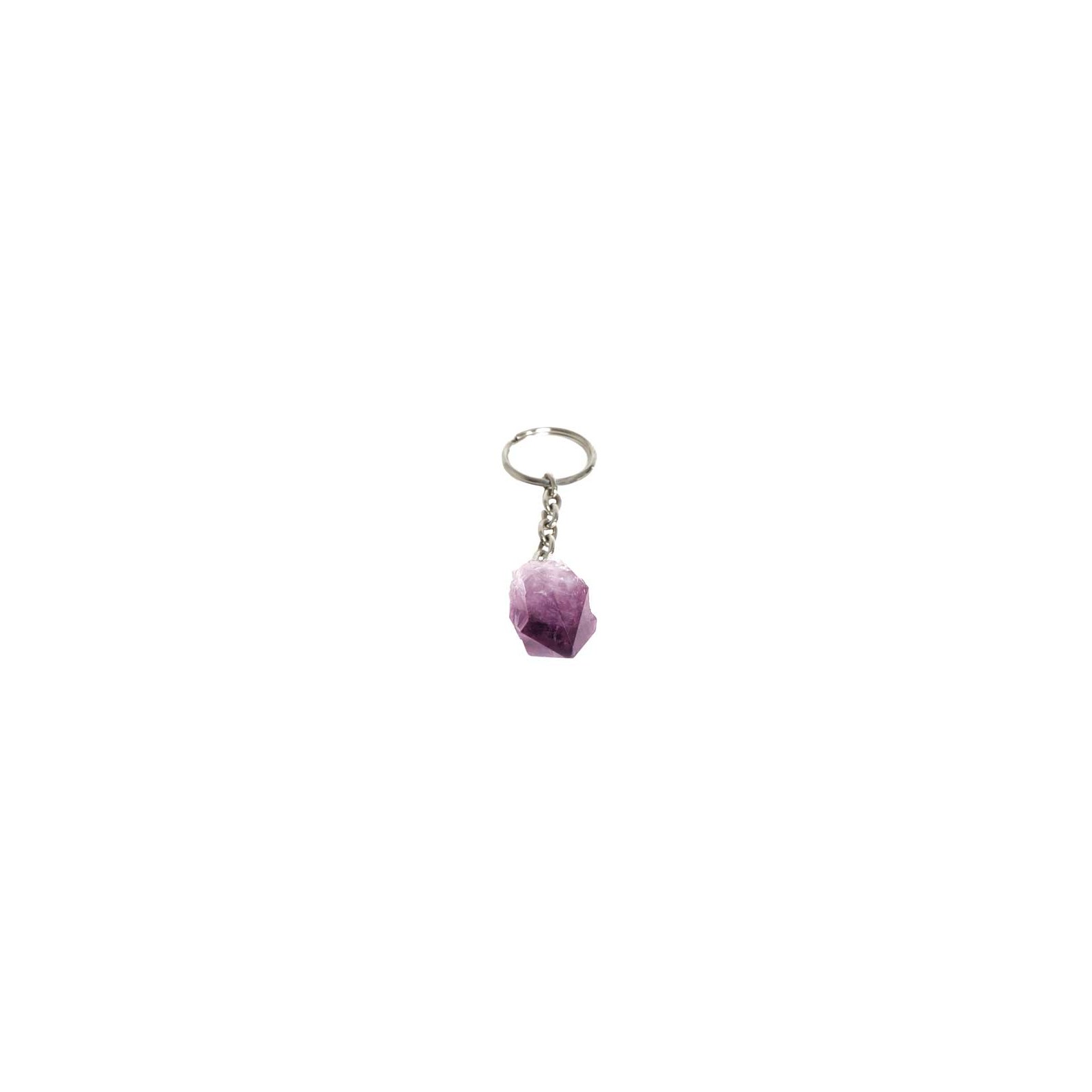 Amethyst Points Keychain