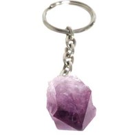 Amethyst Points Keychain