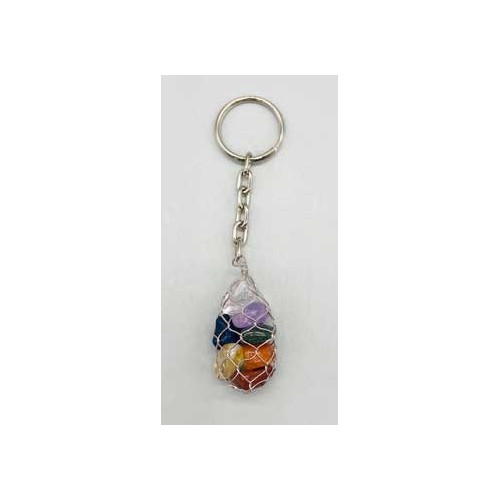 Bag of Stones Keychain for Crystal Lovers